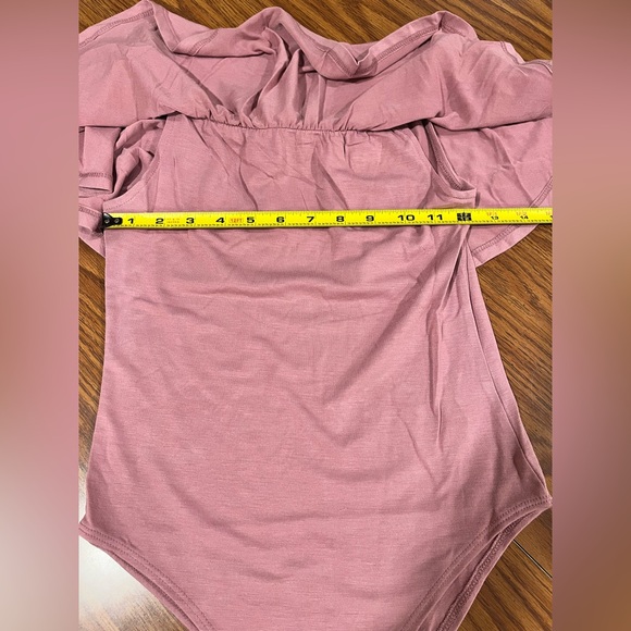 NWT Zenana Dusty Rose Bodysuit - Medium - Picture 6 of 10